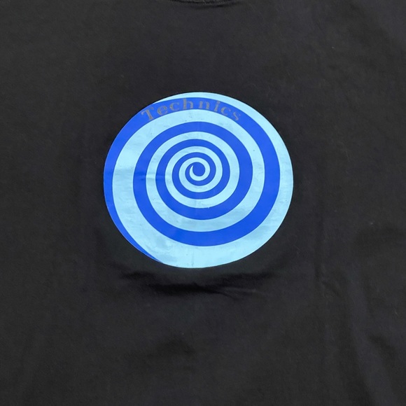 TECHNICS 1200 DJ Vinyl T-Shirt Logo Unisex L VTG - Picture 2 of 5